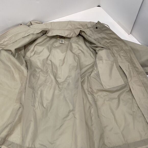 Travelsmith Women's All Weather Hooded Trench Coat In Tan Size XS - Picture 11 of 11